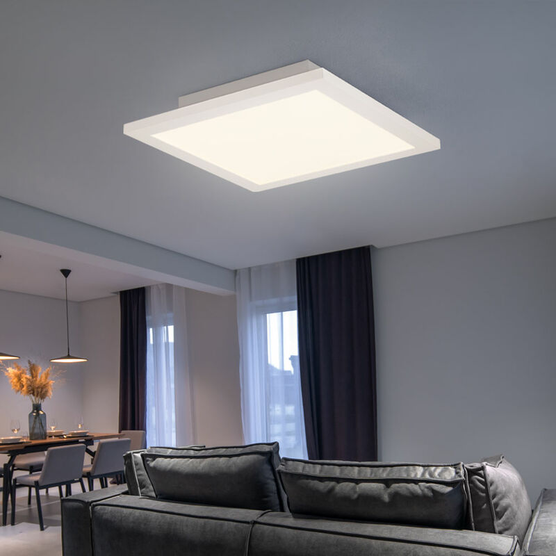 foto del prodotto lampada da soffitto a led da incasso pannello da ufficio, da lavoro, da ufficio, in alluminio, bianca,