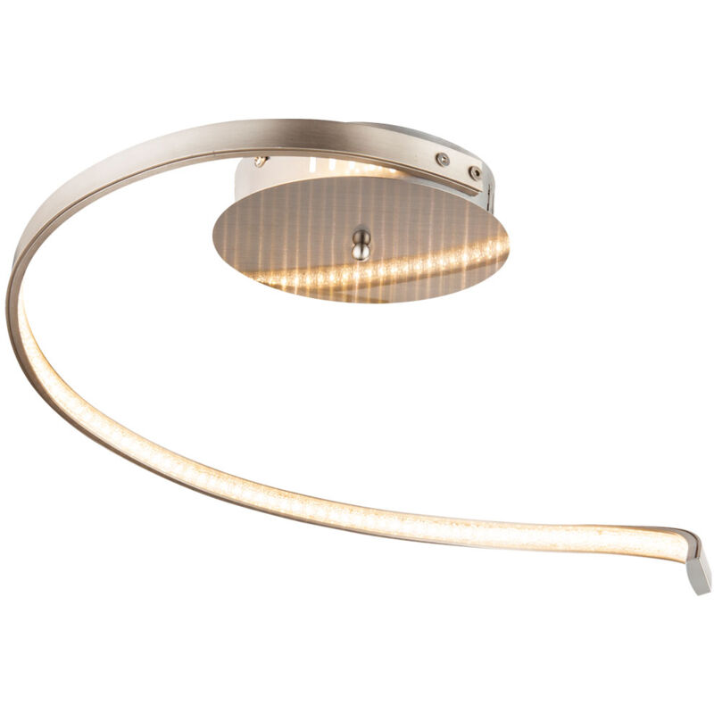 foto del prodotto lampada da soffitto a led design argento soggiorno sala da pranzo illuminazione lampada in cristallo