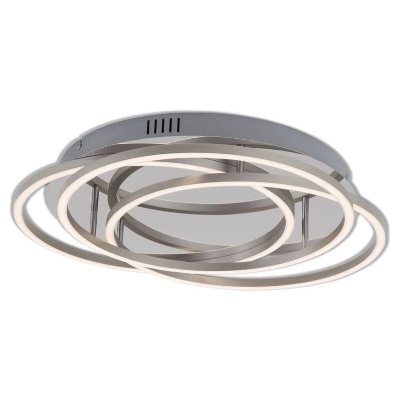 foto del prodotto lampada da soffitto a led dimmerabile con funzione di memoria 56 w argento metallo plastica briloner