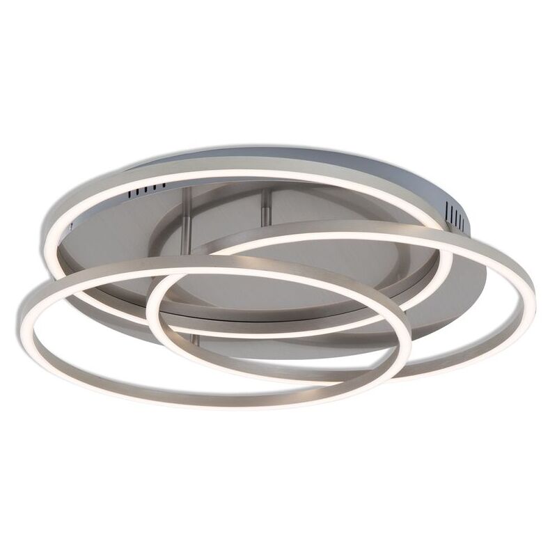 foto del prodotto lampada da soffitto a led dimmerabile con funzione memoria 56 w argento in metallo e plastica briloner