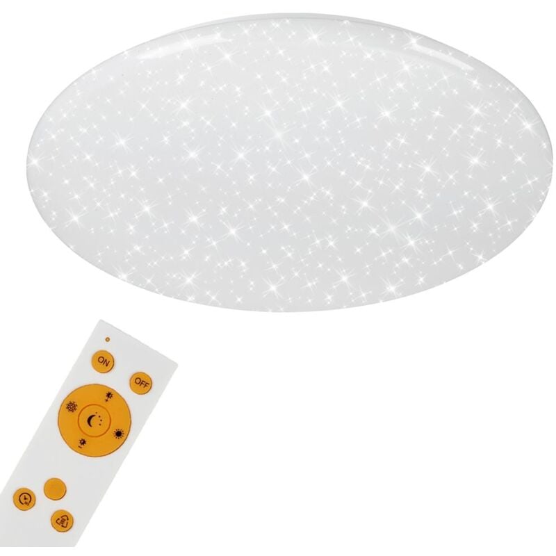 foto del prodotto lampada da soffitto a led dimmerabile con telecomando decorazione stellata cct 50w metallo briloner