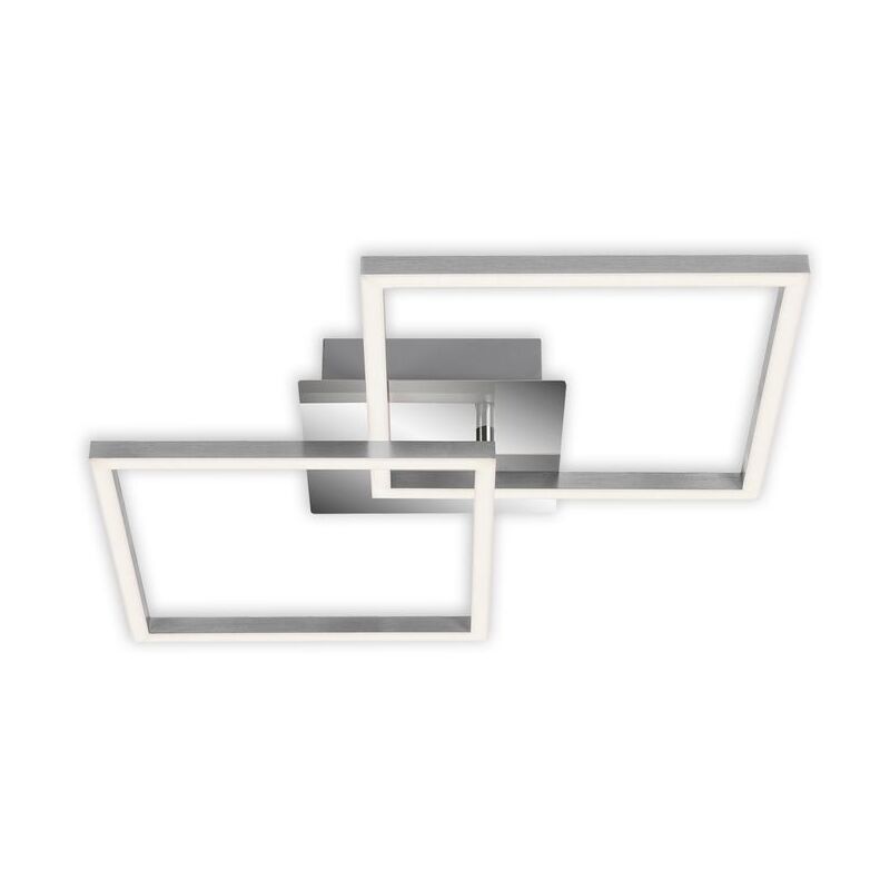 foto del prodotto lampada da soffitto a led dimmerabile orientabile 24w argento metallo plastica briloner