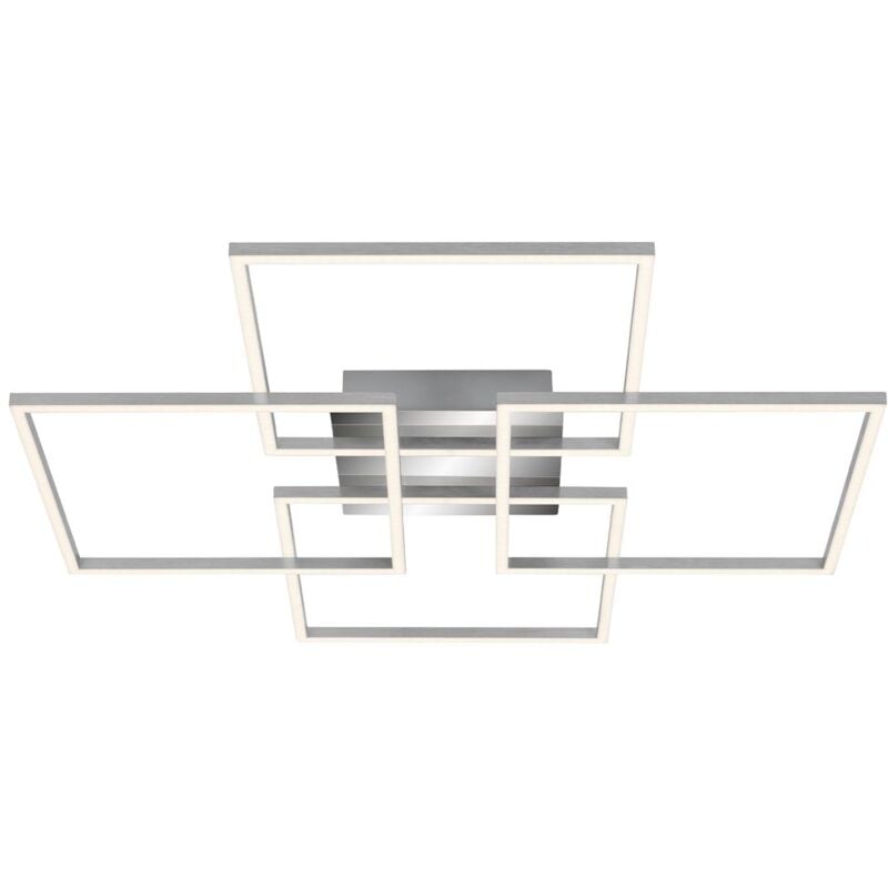 foto del prodotto lampada da soffitto a led funzione memoria orientabile 64 w argento metallo plastica briloner