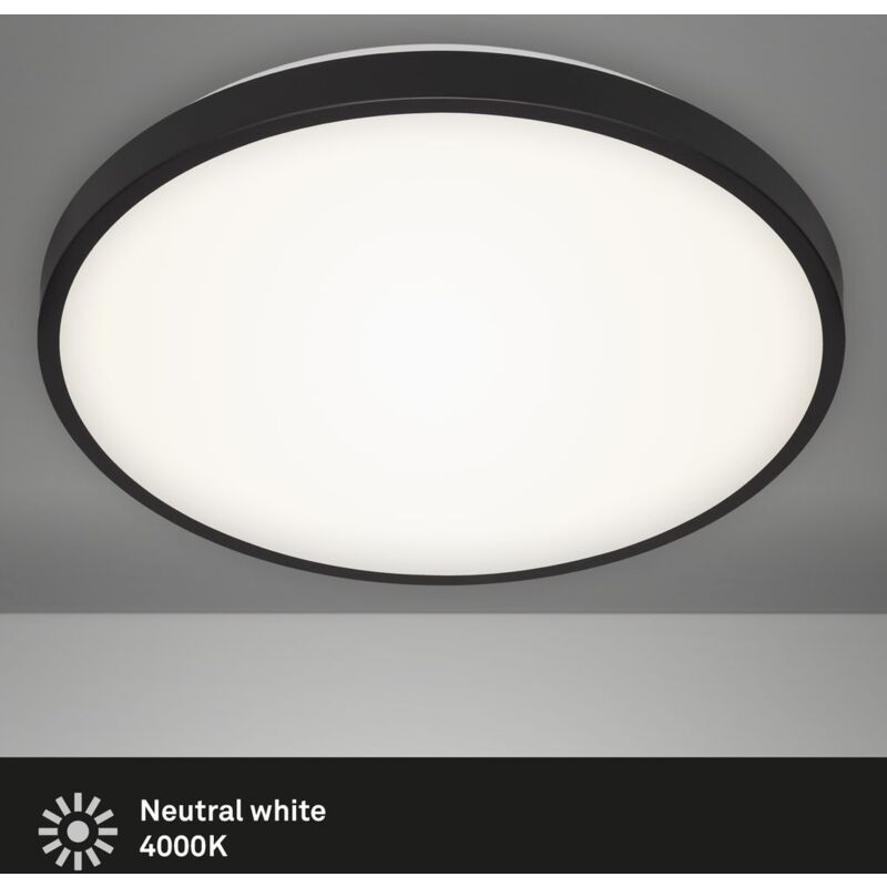 foto del prodotto lampada da soffitto a led lampada da soffitto 24w 4000k bianco e nero 38,5cm briloner