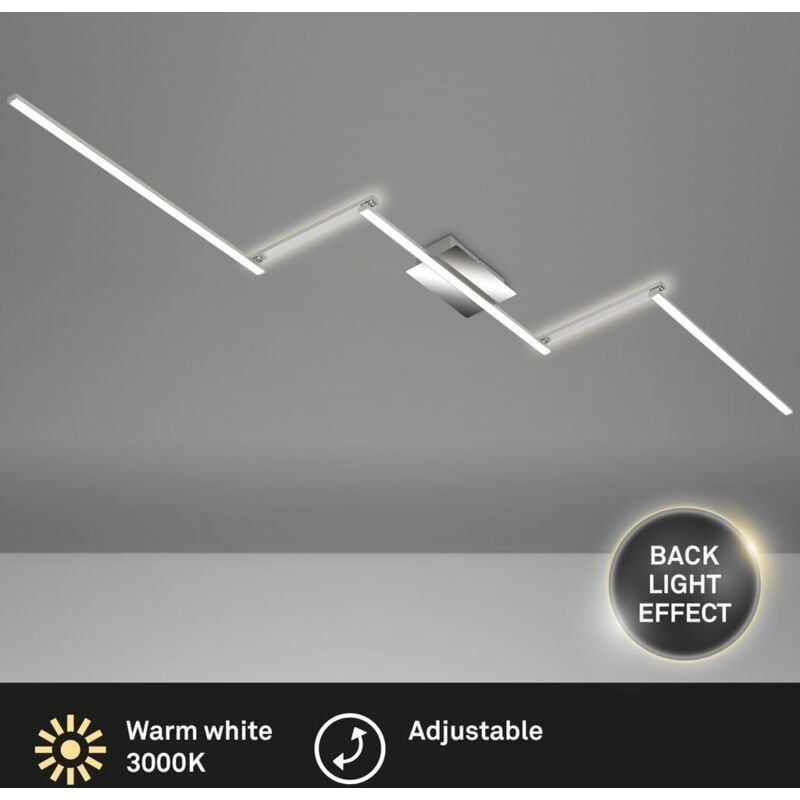 foto del prodotto lampada da soffitto a led lampada da soffitto a 5 luci bracci orientabili 24w alluminio briloner