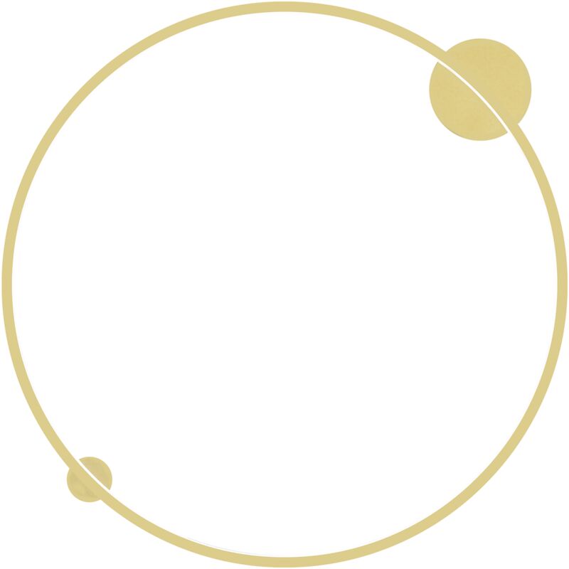 foto del prodotto lampada da soffitto a led saturno gold 46w