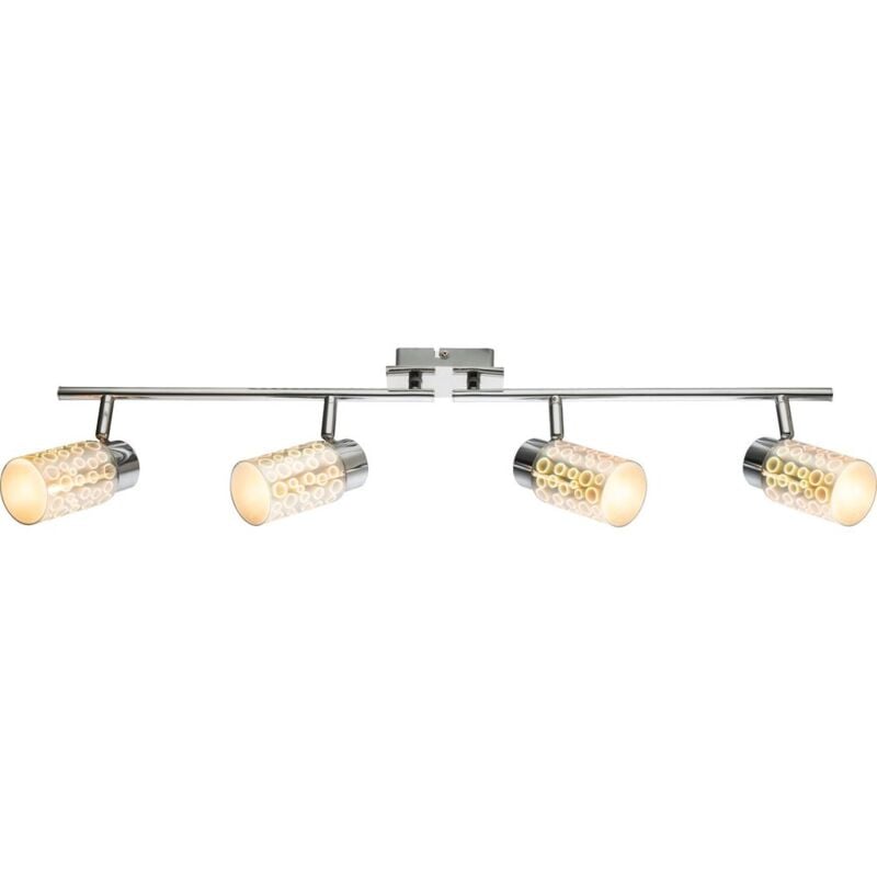 foto del prodotto lampada da soffitto a led spot faretto lampada luce illuminazione vetro cromato effetto 3d globo 56124 4