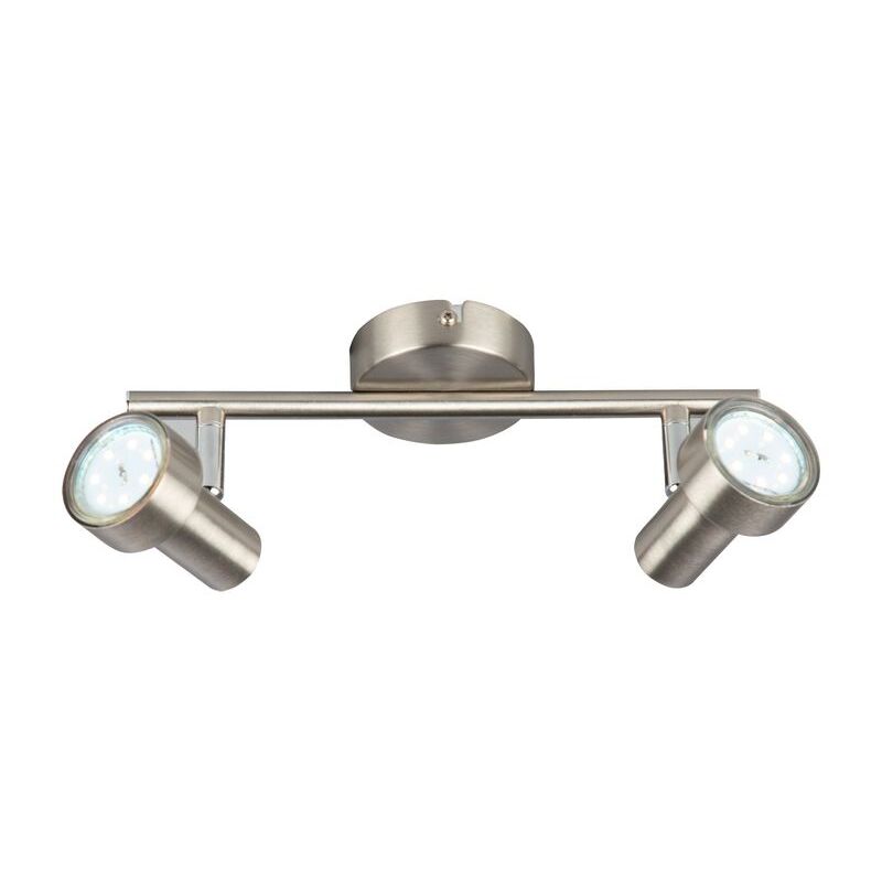 immagine 0 del prodotto lampada da soffitto a led spot lampada 2xgu10 orientabile 3000k 12w nichel opaco briloner