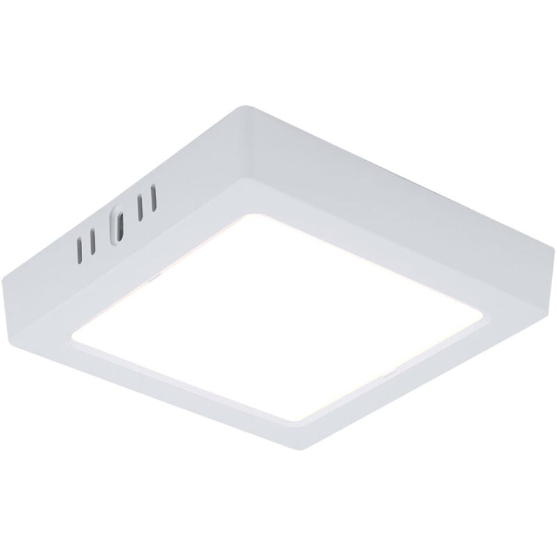 foto del prodotto lampada da soffitto a pannello a led plafoniera da soffitto lampada da soggiorno lampada da corridoio, quadrato bianco in plastica, 12w 1200lm 3000k