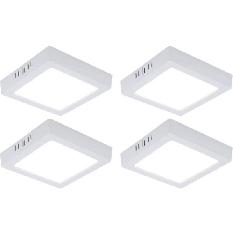 foto del prodotto lampada da soffitto a pannello a led plafoniera da soggiorno lampada da corridoio, plastica quadrata bianca, 12w 1200lm 3000k bianco caldo, l 16,7