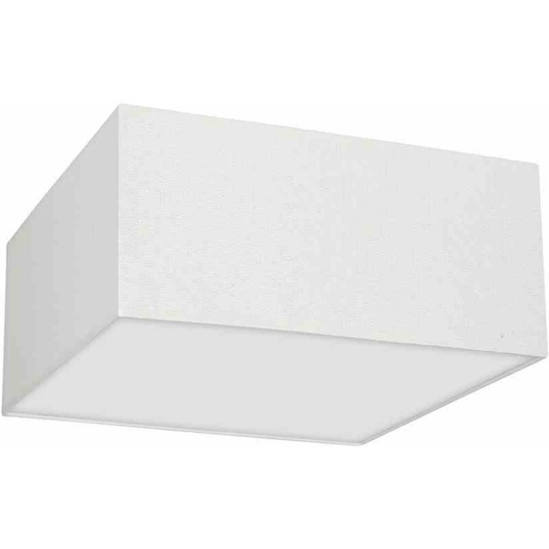 foto del prodotto lampada da soffitto albion bianco cotone 2xe27