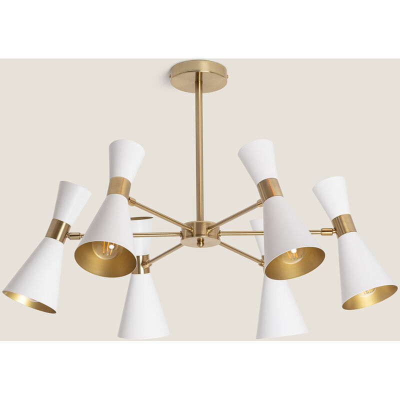 foto del prodotto lampada da soffitto alluminio 6 faretti jigger bianco