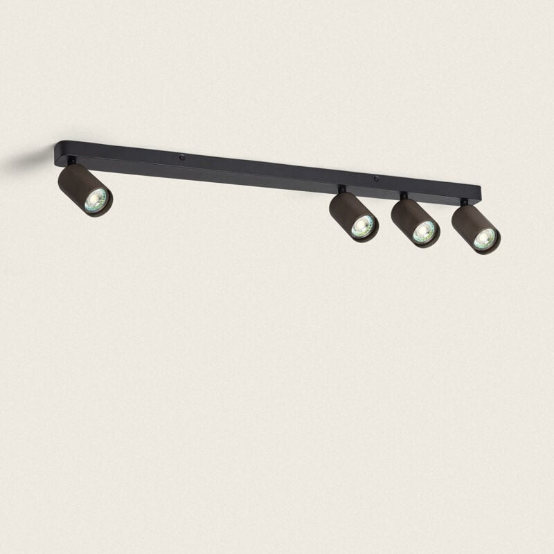 foto del prodotto lampada da soffitto alluminio breixo 4 faretti bronzo