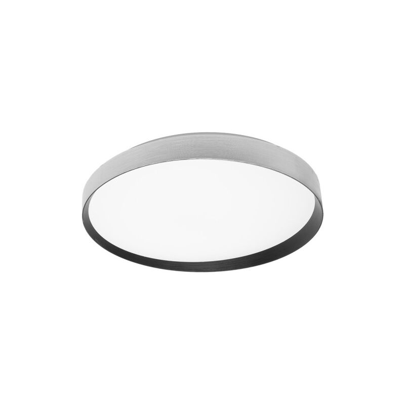 foto del prodotto lampada da soffitto alora 60w 3000-4200-6500k argento nero 8x50x50cm 5400lm con telecomando e memoria