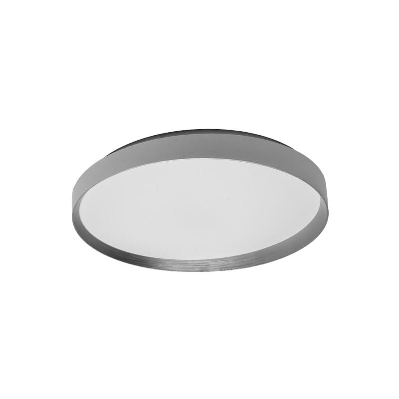 foto del prodotto lampada da soffitto alora 60w 3000-4200-6500k bianco argento 8x50x50cm 5400lm con telecomando e memoria