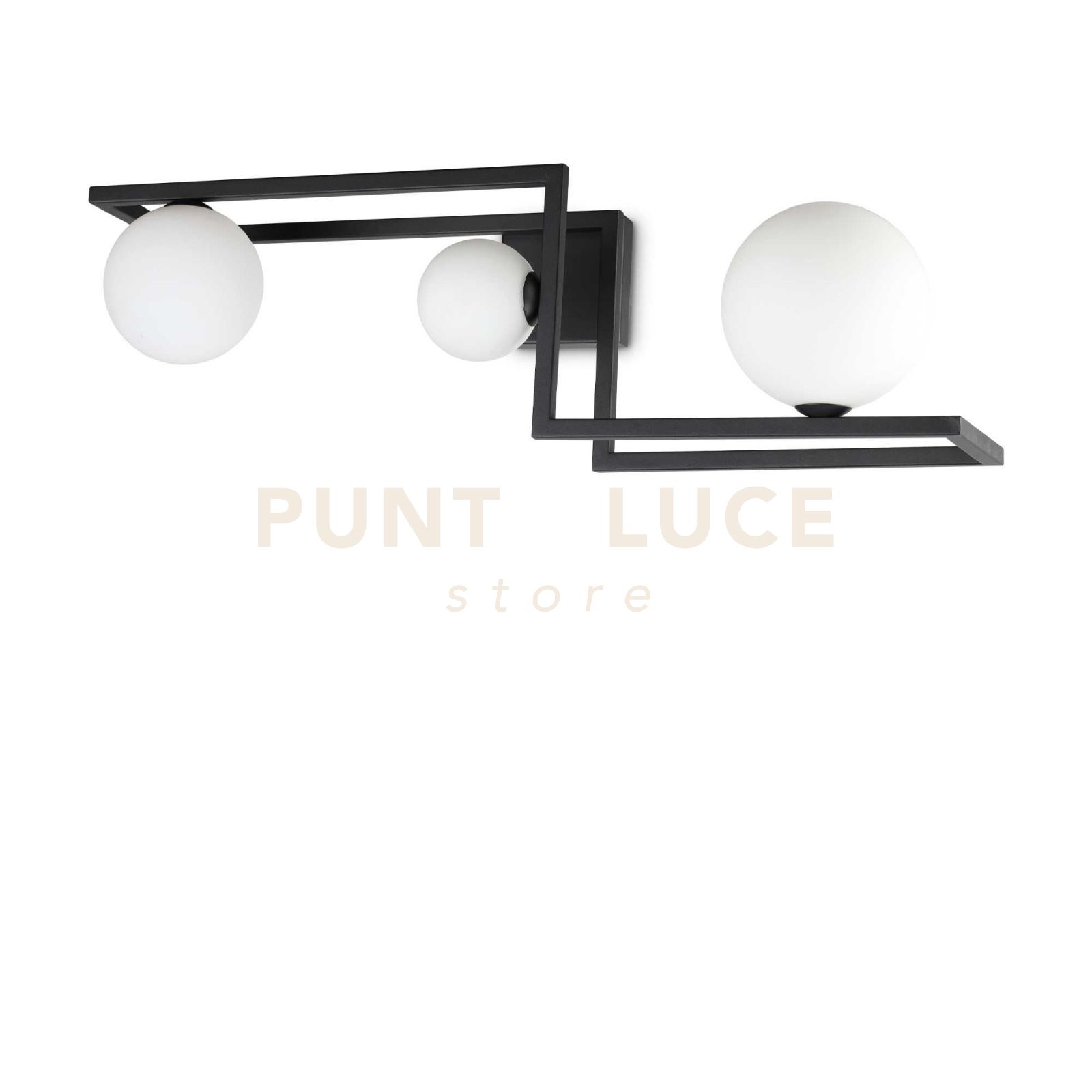 foto del prodotto lampada da soffitto angolo pl3 nero