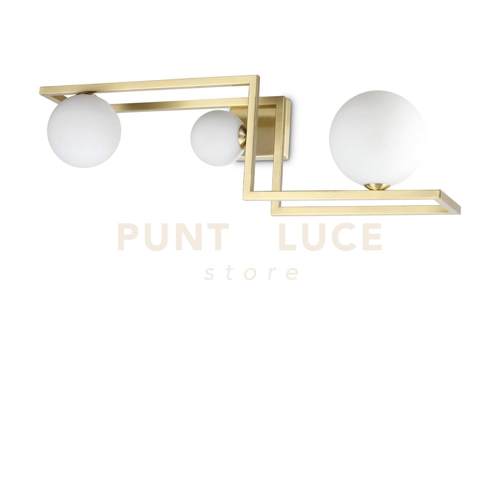 foto del prodotto lampada da soffitto angolo pl3 ottone