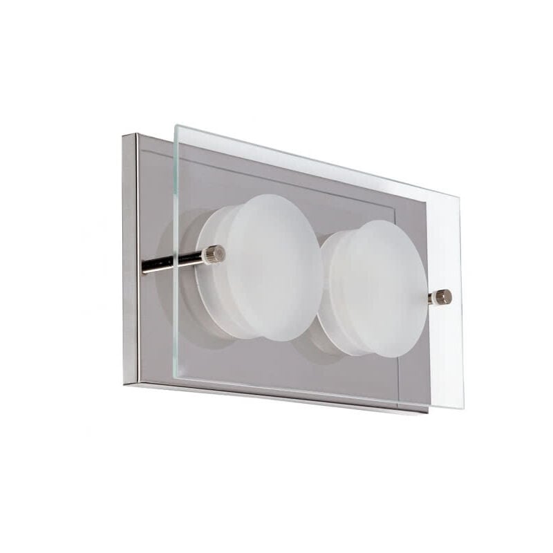 foto del prodotto lampada da soffitto antioquia cromo 2x6w 4000k 800lm 22x11,5x5,5 