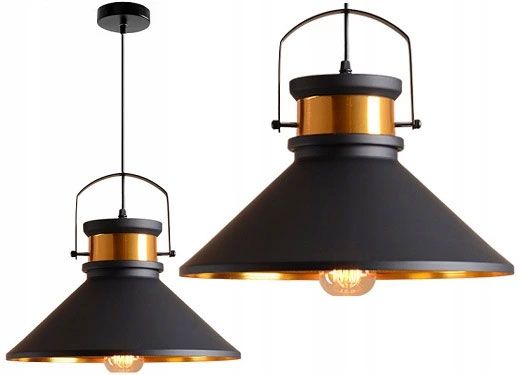 foto del prodotto lampada da soffitto asti b nero oro