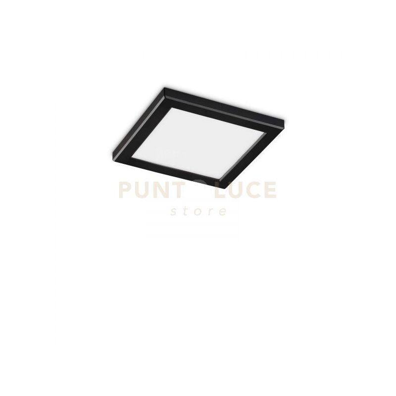 foto del prodotto lampada da soffitto aura pl square 3000k nero
