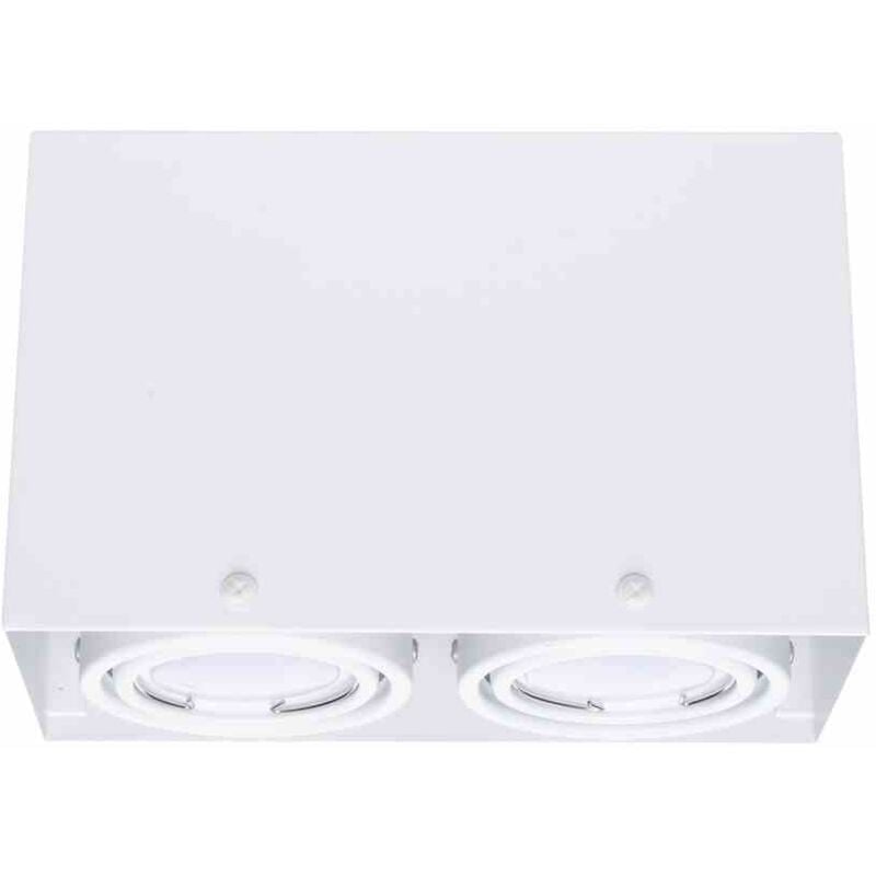 foto del prodotto lampada da soffitto blocco bianca 2x7w gu10 led