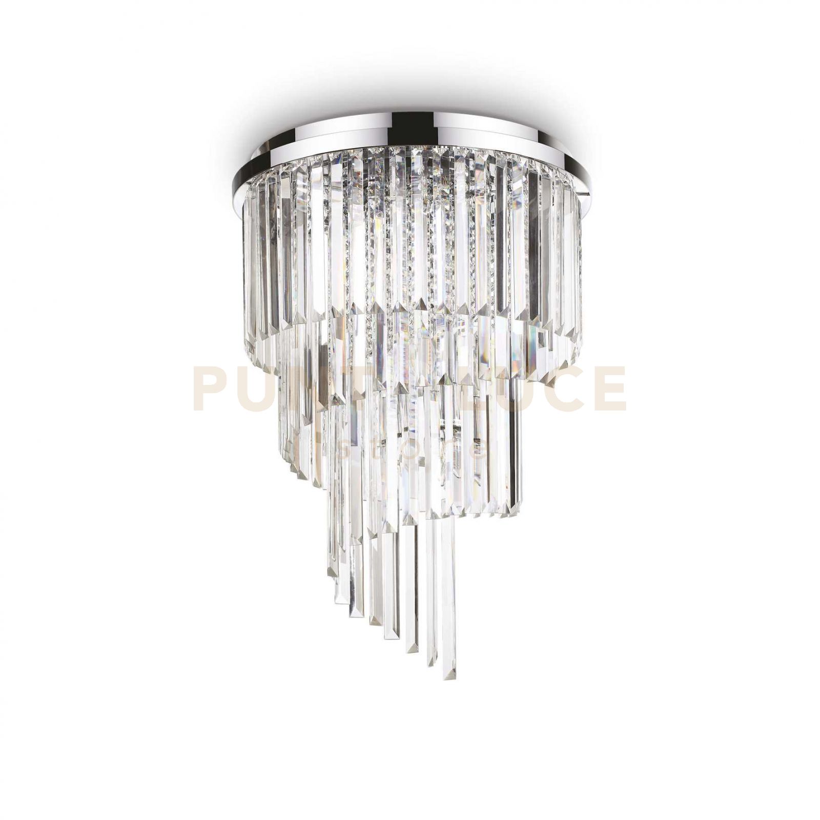 foto del prodotto lampada da soffitto carlton pl12 cromo