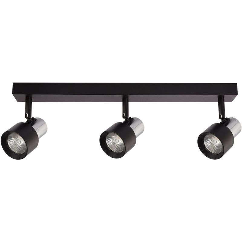 foto del prodotto lampada da soffitto cino 3xgu10 nero cromo