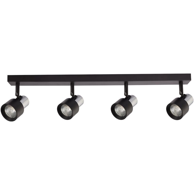 foto del prodotto lampada da soffitto cino 4xgu10 nero cromo