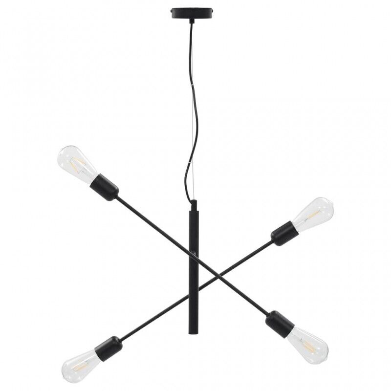 foto del prodotto lampada da soffitto con lampadine 2 w nero e27 - vidaxl