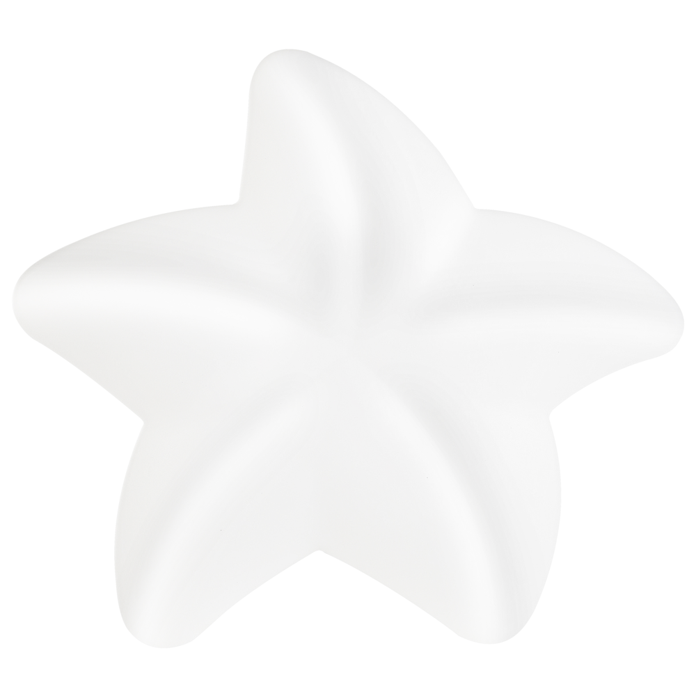 foto del prodotto lampada da soffitto con paralume acrilico bianco a forma di stella per la cameretta dei bambini illuminazione d'accento di design