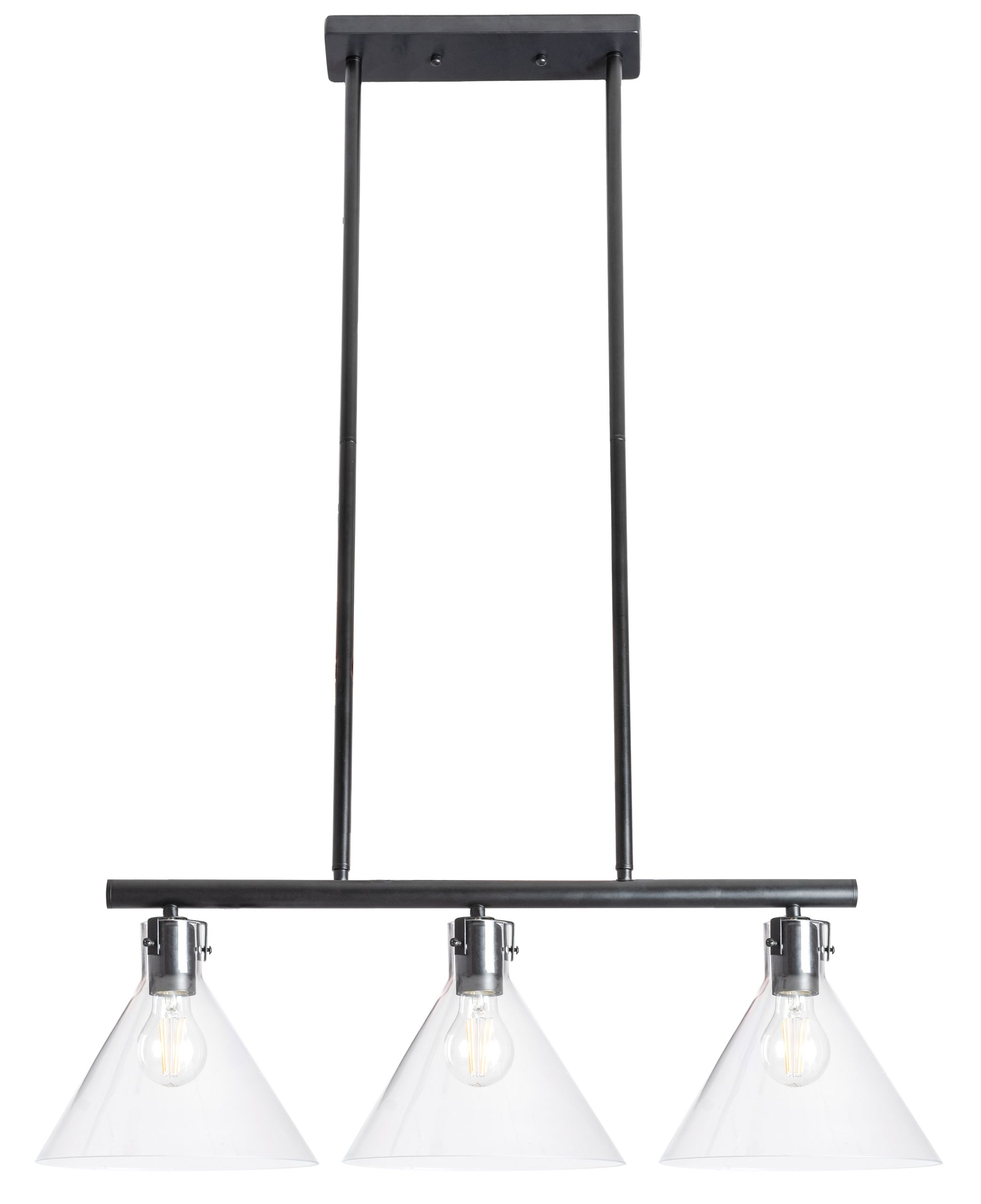 foto del prodotto lampada da soffitto di vetro metallico app318-3cp