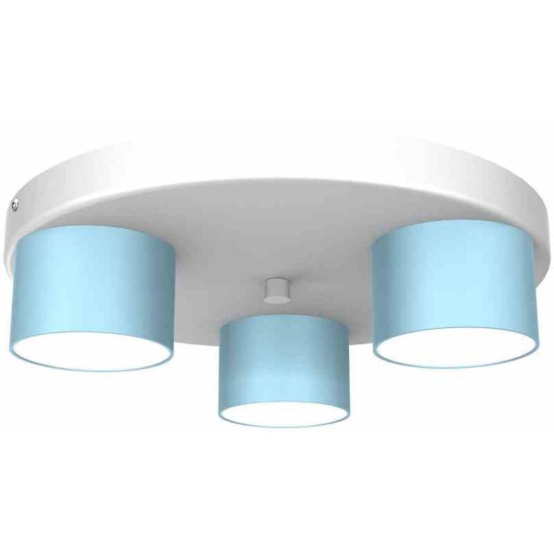 foto del prodotto lampada da soffitto dixie blu bianca 3xgx53