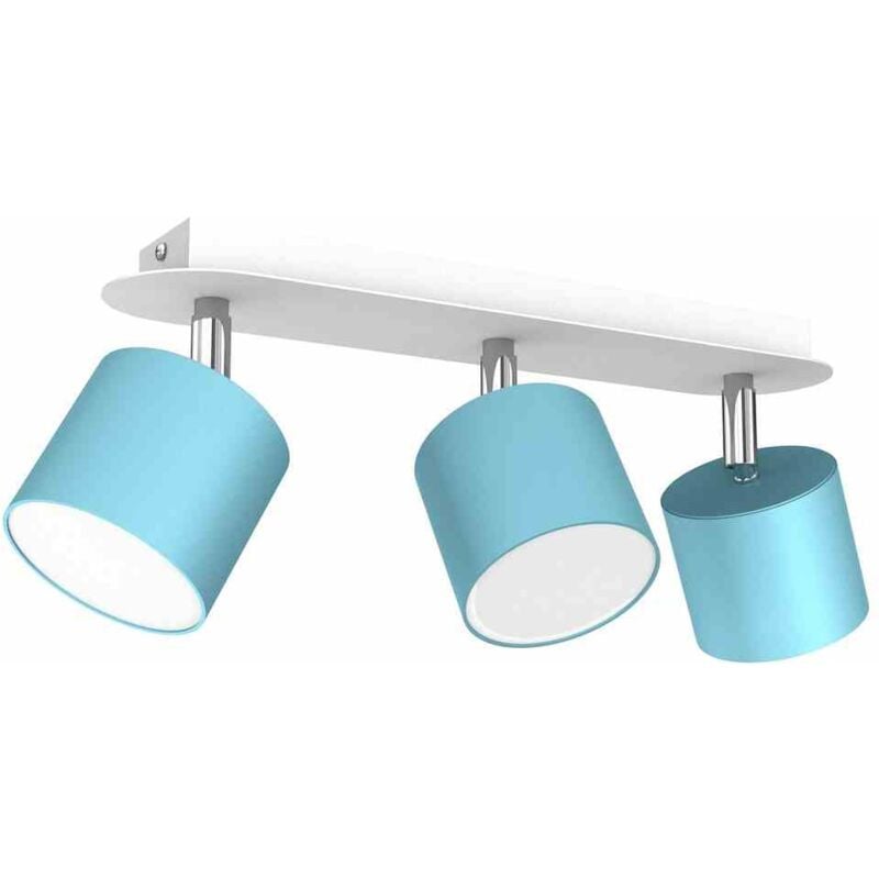 foto del prodotto lampada da soffitto dixie blu bianco 3xgx53