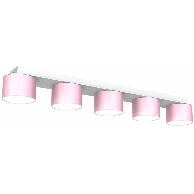 foto del prodotto lampada da soffitto dixie rosa bianco 5xgx53