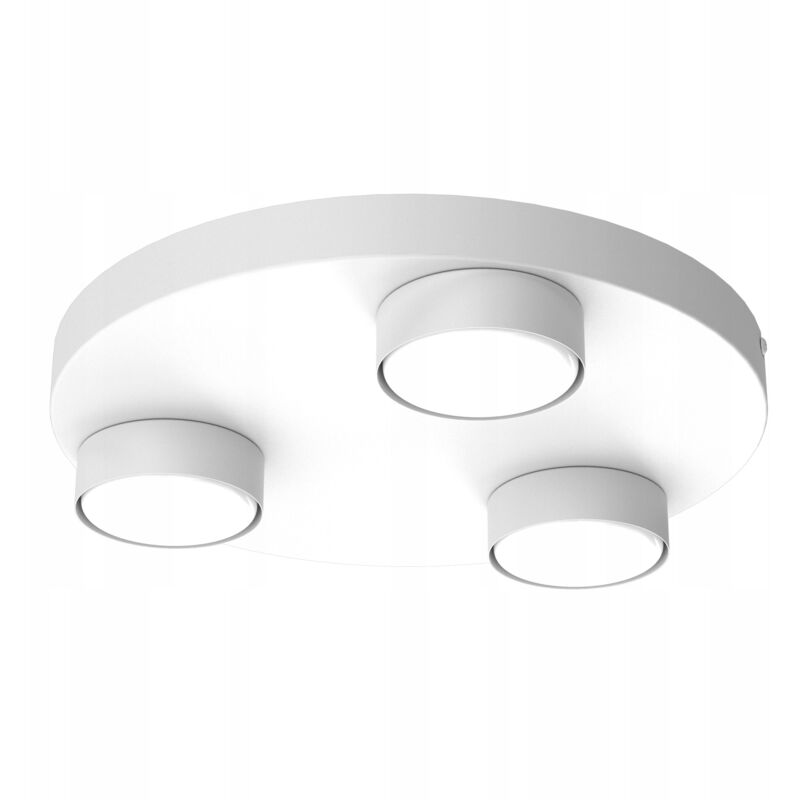 foto del prodotto lampada da soffitto ewilight alfa su ruota, 3x gx53 led bianchi