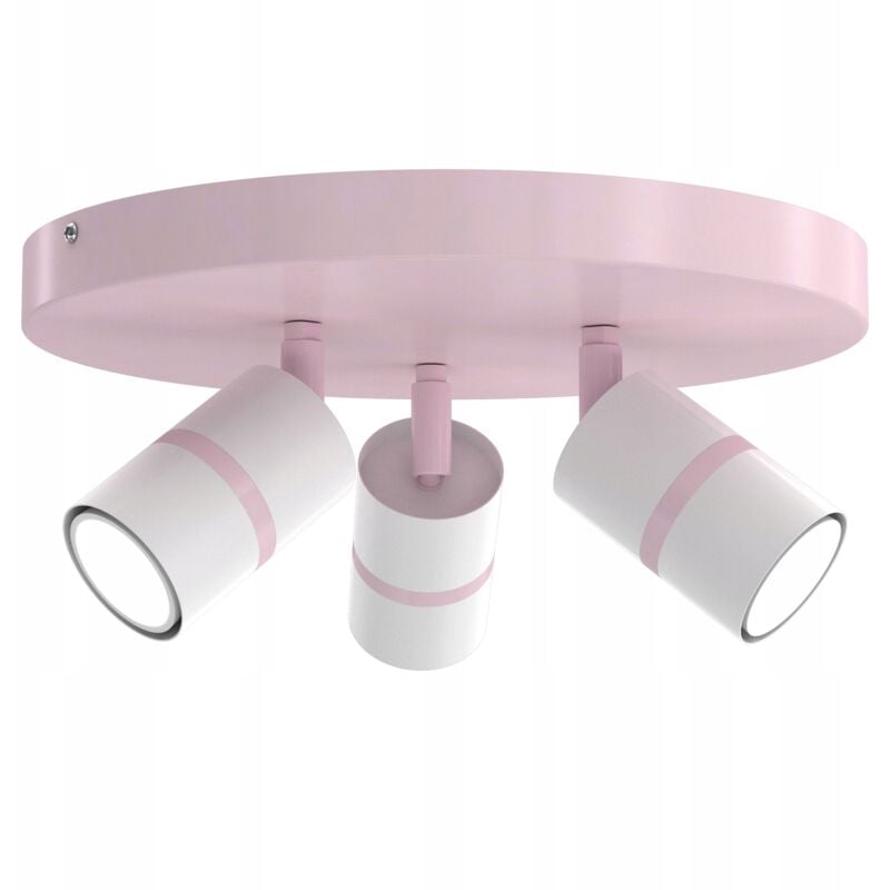 foto del prodotto lampada da soffitto, faretti orientabili, gu10, rosa cipria