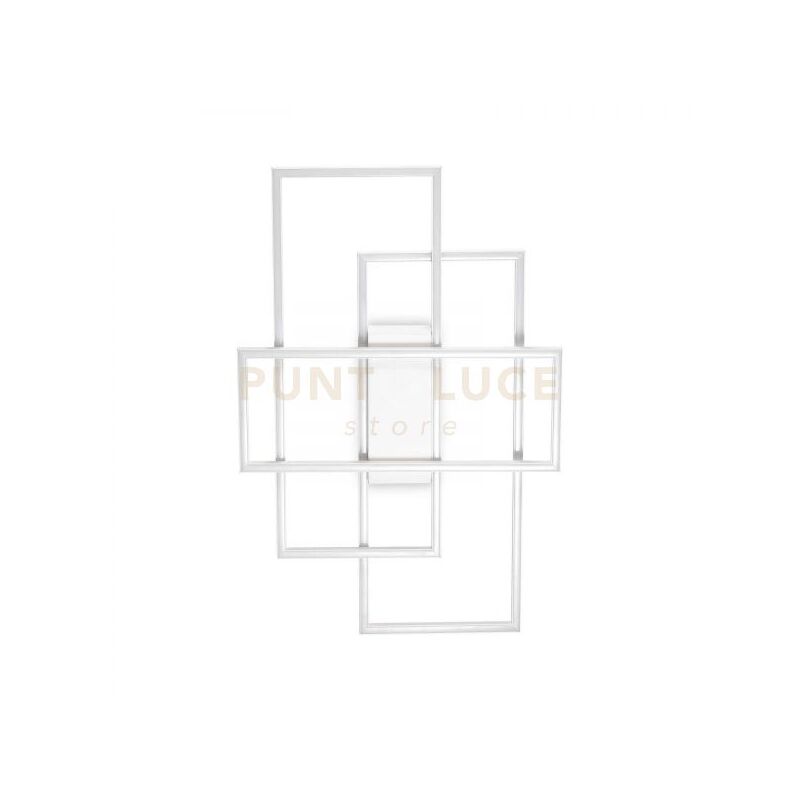 foto del prodotto lampada da soffitto frame pl rettangolo bianco