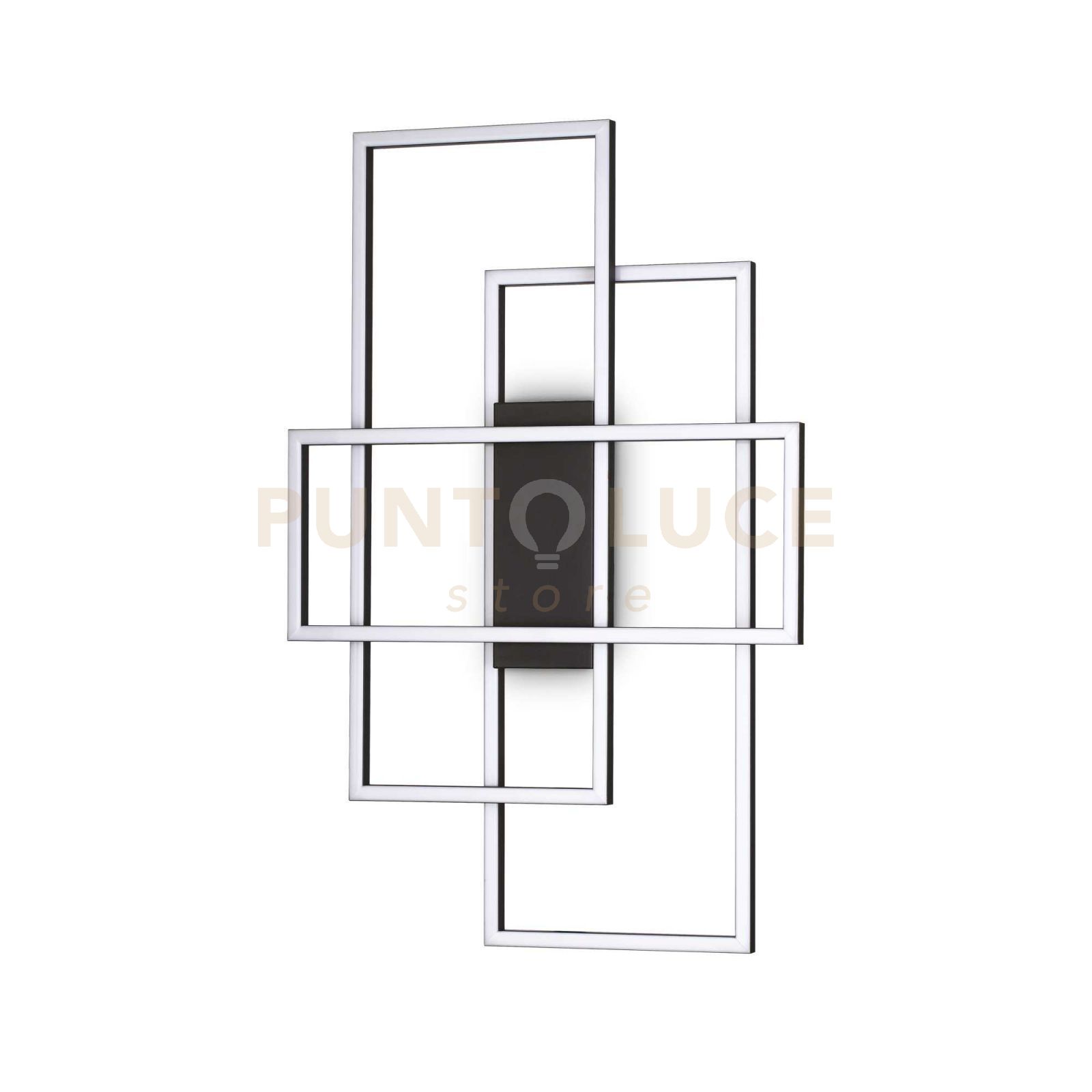 foto del prodotto lampada da soffitto frame pl rettangolo nero