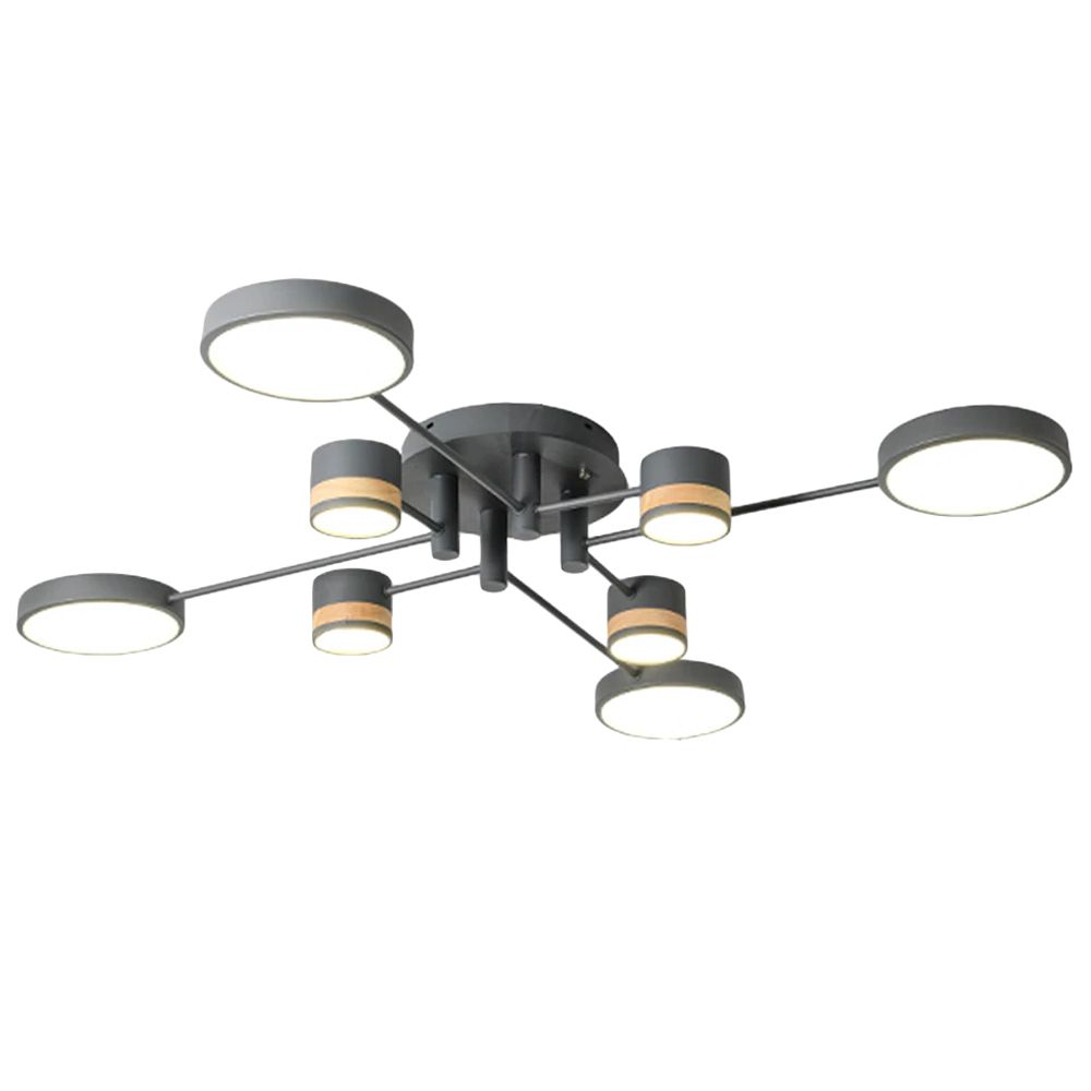 foto del prodotto lampada da soffitto grey grigia app528 8c