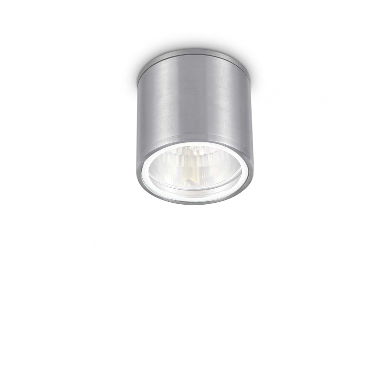 foto del prodotto lampada da soffitto gun pl1 alluminio ideal-lux