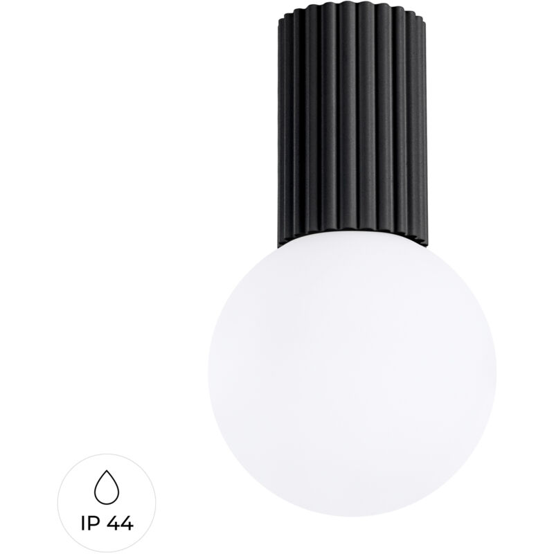 foto del prodotto lampada da soffitto halo nero 12x21x12cm sollux