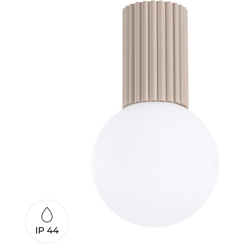 foto del prodotto lampada da soffitto halo tortora 12x21x12cm sollux