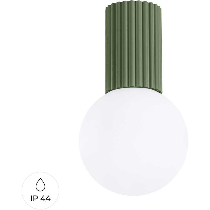 foto del prodotto lampada da soffitto halo verde oliva 12x21x12cm sollux