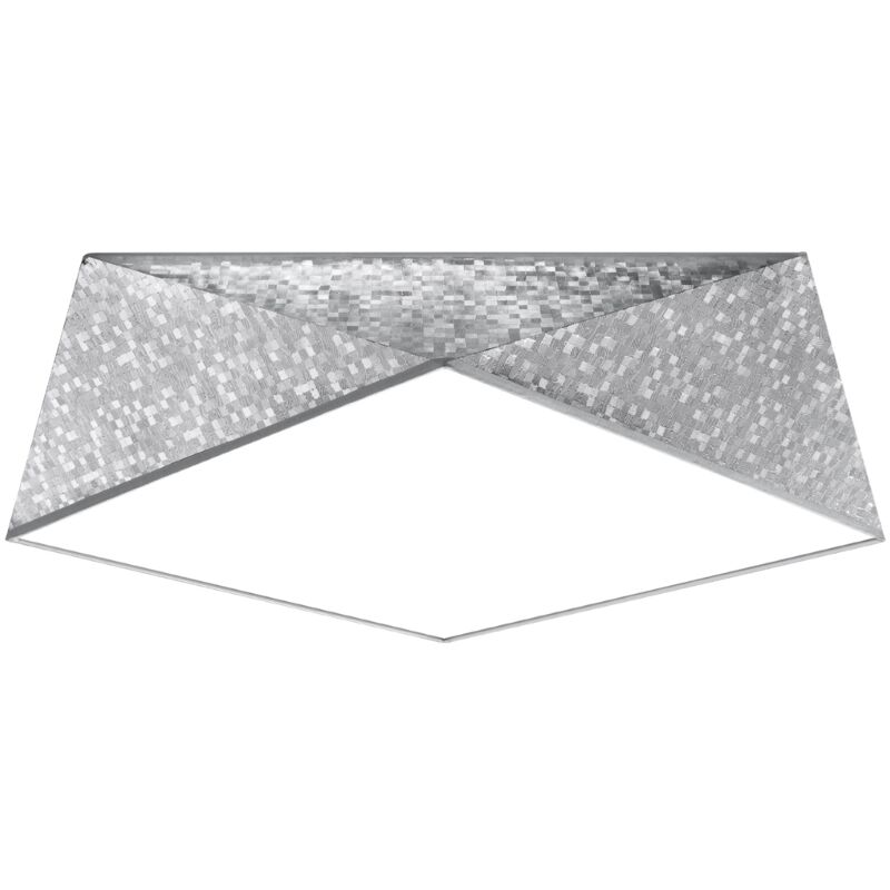 foto del prodotto lampada da soffitto hexa argento 45x15x45cm sollux