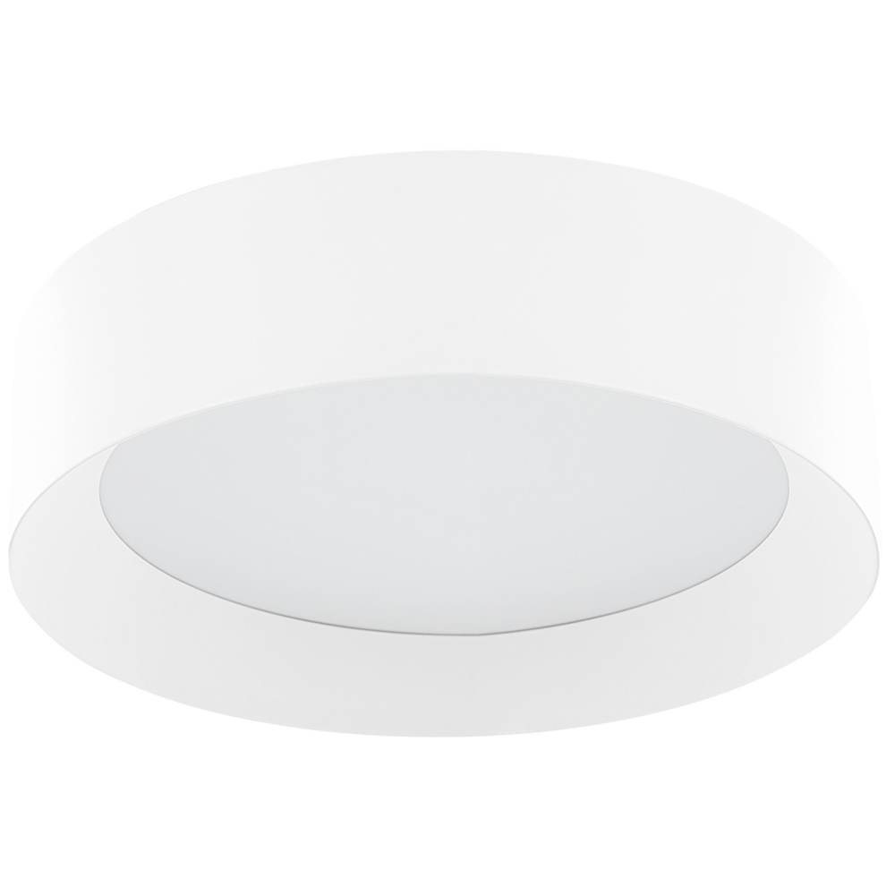 foto del prodotto lampada da soffitto in acciaio bianco acrilico integrato con luci a led di forma rotonda decorativa moderna illuminazione