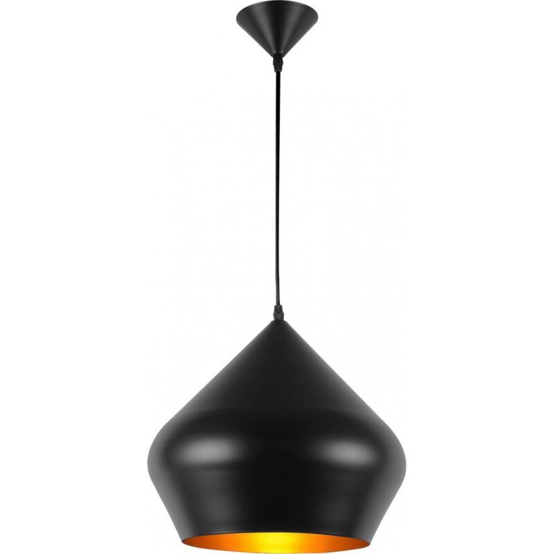foto del prodotto lampada da soffitto in alluminio lampada a sospensione dal design industriale strong nero