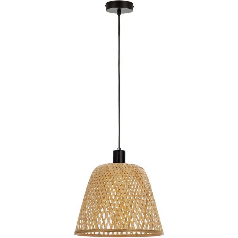 foto del prodotto lampada da soffitto in bamb raku, diametro 30 cm