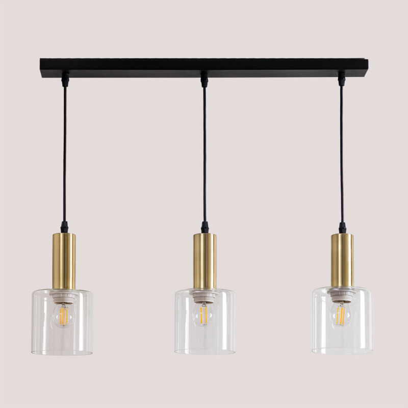 foto del prodotto lampada da soffitto in ferro e vetro andaluso sklum