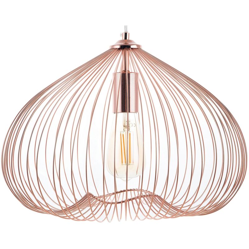foto del prodotto lampada da soffitto, in metallo rame tordino