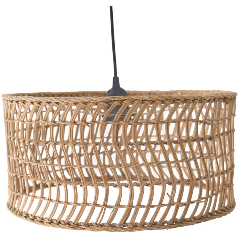 foto del prodotto lampada da soffitto in rattan lampada a sospensione in stile boho bali beri naturale